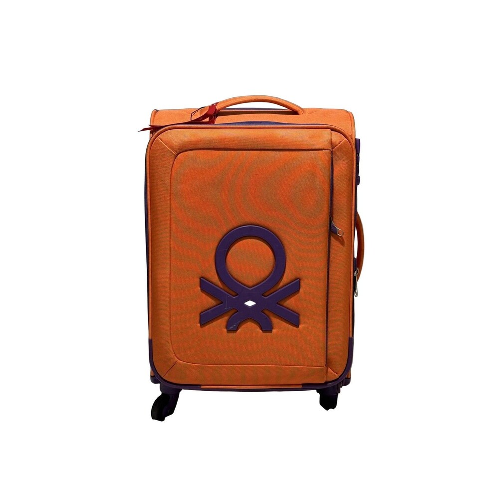 United Colors of Benetton Carry-On Spinner Luggage Suitcase Polyester READ